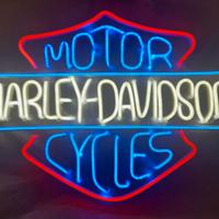 INSEGNA LUMINOSA DECORATIVA -"HARLEY-DAVIDSON"