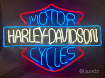 INSEGNA LUMINOSA DECORATIVA -"HARLEY-DAVIDSON"