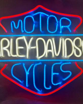 INSEGNA LUMINOSA DECORATIVA -"HARLEY-DAVIDSON"