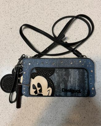 Borsa tracolla Desigual Disney denim Topolino