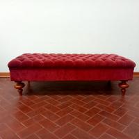 antica panca velluto rosso