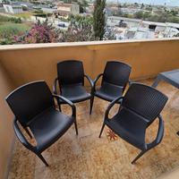 Poltrone/Sedie Boheme Rattan Antracite