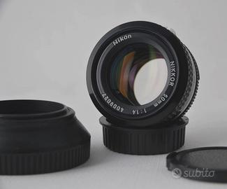 OBIETTIVO NIKON NIKKOR AI 50MM F. 1,4 CON PARALUCE