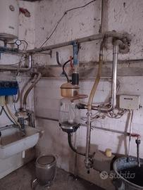 sala mungitura con trasporto latte