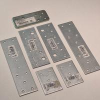 7 piastre giunzione in acciaio zincato per legno