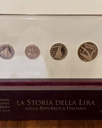 STORIA DELLA LIRA ORO ITALIA 4 MONETE 1951 Editali