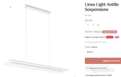 Lampada design linea light