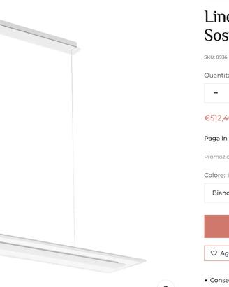 Lampada design linea light