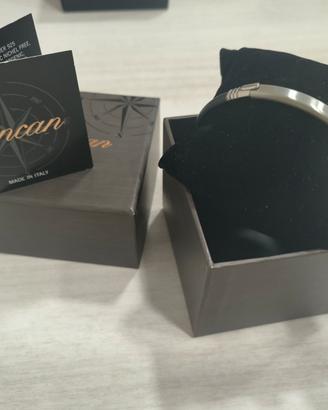 Bracciale Zancan Argento 925 e Acciaio  e caucciù 