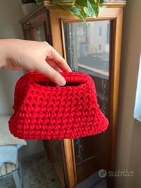 Borsa clutch, uncinetto