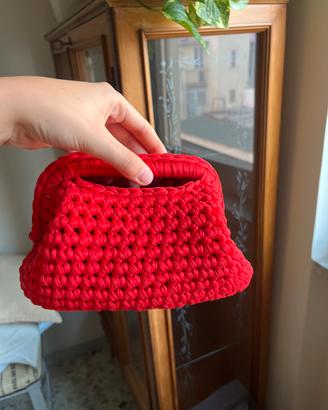 Borsa clutch, uncinetto