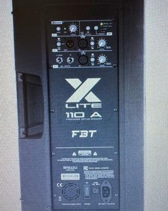 Cassa acustica FBT 110 a X lite con custodia FBT