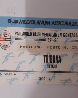 biglietto stadio volley