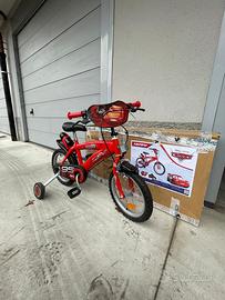 Bici bimbo rossa CarsSaetta McQueen 14” come nuova