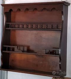 Pensile credenza in legno stile rustico
