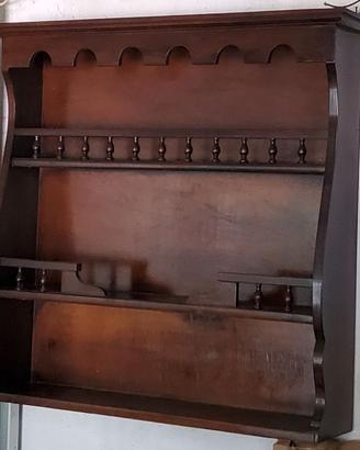 Pensile credenza in legno stile rustico