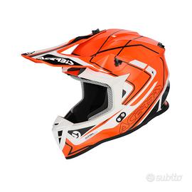 Casco Off Road Linear Acerbis Arancione