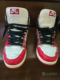 Nike Air Jordan 1 High OG Bubble Gum TG 41 con sca