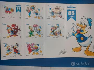 francobolli 85 anni di Paperino 