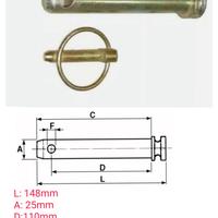  Spinotto perno da traino per Massey Fergus 