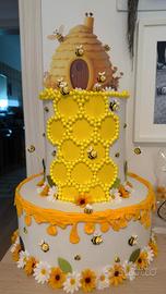 Torta Scenografica Tema Api