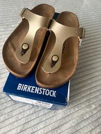 Birkenstock Gizeh infradito oro 37