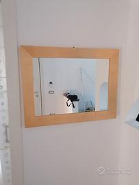 Specchio effetto foglia oro