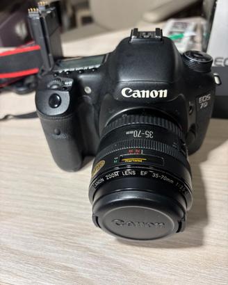 CANON 7D  + CANON EF 35-70, battery grip e borsa