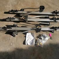 3 portabici alluminio con chiave omologa T. U. V. 