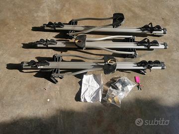 3 portabici alluminio con chiave omologa T. U. V. 