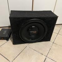 Amplificatore herz Hcp 2X con subwoofer