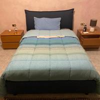 Letto contenitore piazza e mezza + materasso