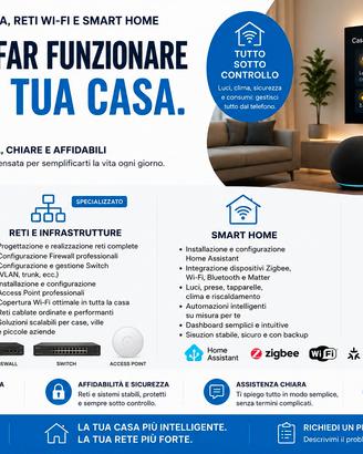 Tecnico informatico - Smart Home, reti complete