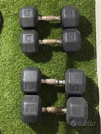 Manubri pesi: Manubri 12,5kg + Manubri 17,5Kg