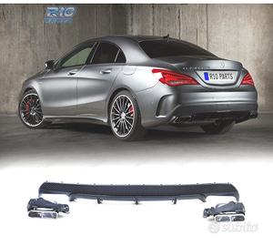 DIFFUSORE MERCEDES CLA C117 13-16 AMG CLA45 NERO C