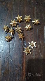 stellette  dorate per divisa 