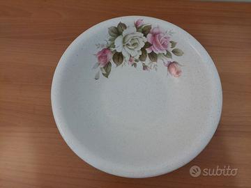 Bacinella ceramica decorata e smaltata, integra