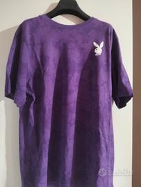 T-shirt Playboy viola tie-dye
