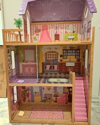 Casetta bambole in legno 3 piani kidcraft