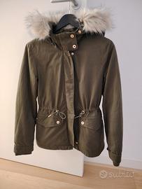 Giubbino Zara Trafaluc  verde  militare taglia xs