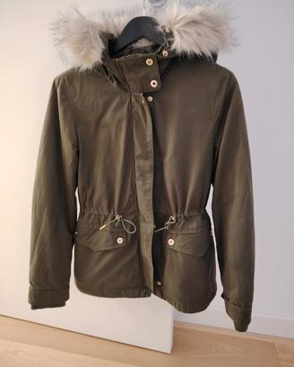Giubbino Zara Trafaluc  verde  militare taglia xs