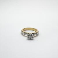 ANELLO oro18 kt diamante naturale