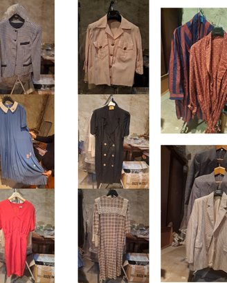 Blocco 102 pezzi abiti e accessori vintage