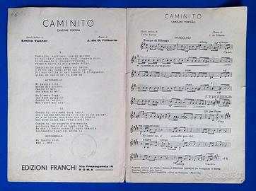 spartito Camijito + 45 giri cumparsita