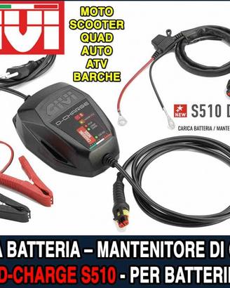 MANTENITORE CARICA BATTERIA MOTO SCOOTER GIVI S510