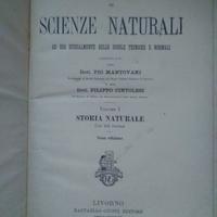 libro 1909 scienze naturali 
