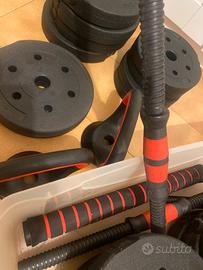 Set pesi e manubri 40 kg