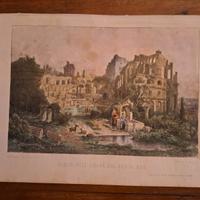 stampa antica dell' Arena di Trieste 