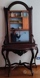 Consolle con specchio epoca vintage fine 1700