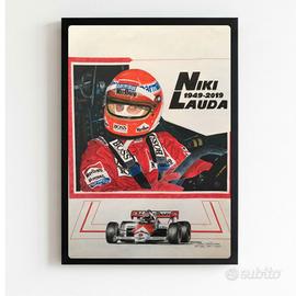 quadro poster Niki Lauda 